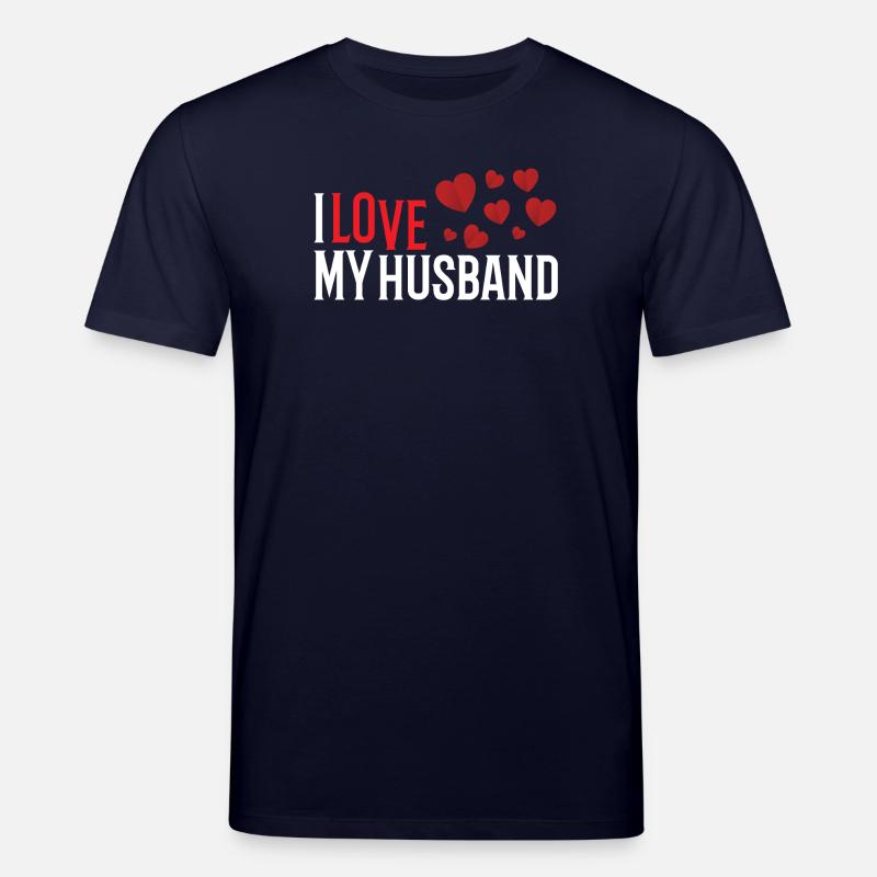 Ich liebe meinen Ehemann - Stanley/Stella Unisex Bio-T-Shirt CREATOR  - Navy