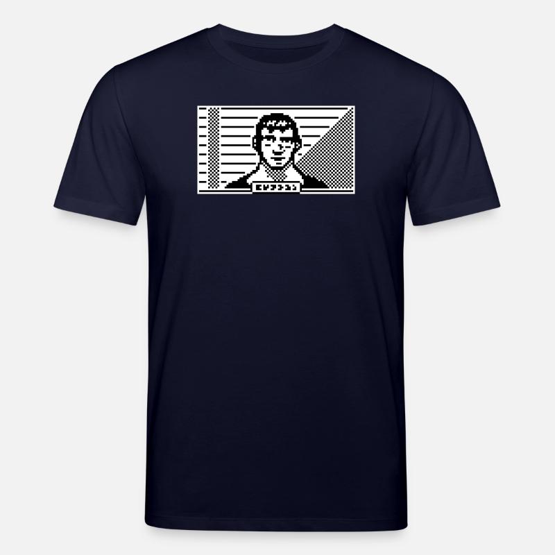 Portrait 8 bits - T-shirt bio CREATOR Stanley/Stella Unisexe - marine