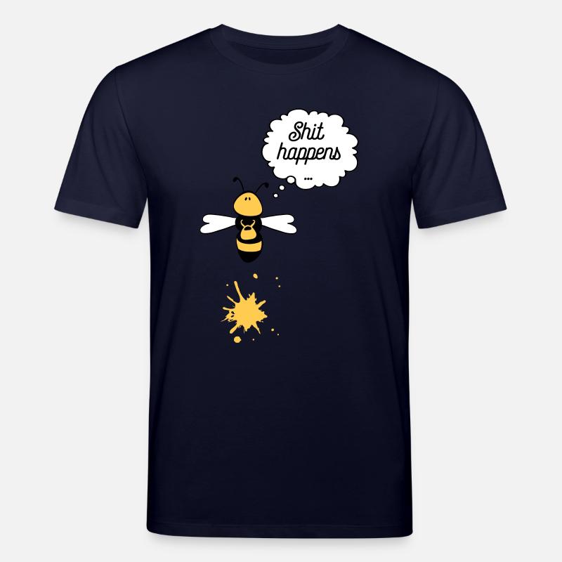 Shit happens Biene - Stanley/Stella Unisex Bio-T-Shirt CREATOR  - Navy