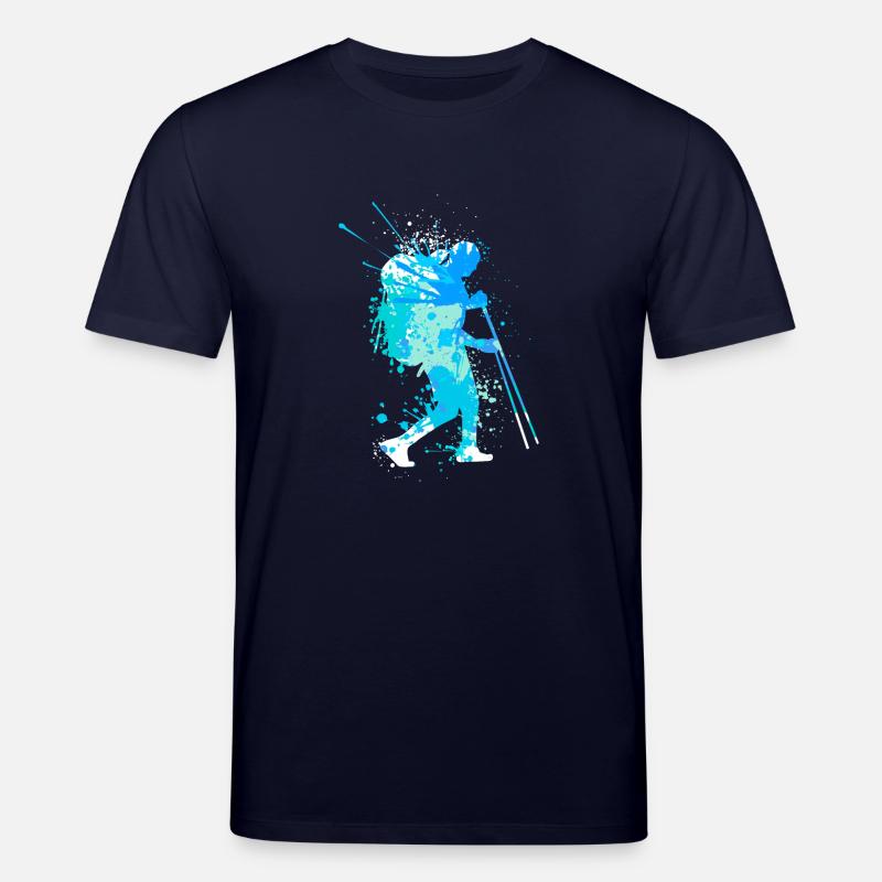 Splash Wanderer Randonnée hivernale - T-shirt bio CREATOR Stanley/Stella Unisexe - marine