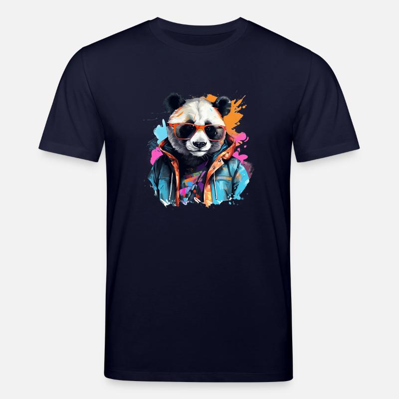 Rogue Panda. Design im Graffiti-Stil. - Stanley/Stella Unisex Bio-T-Shirt CREATOR  - Navy
