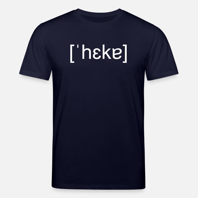 Hacker, phonetic spelling, white - Stanley/Stella CREATOR Unisex Organic T-Shirt - navy