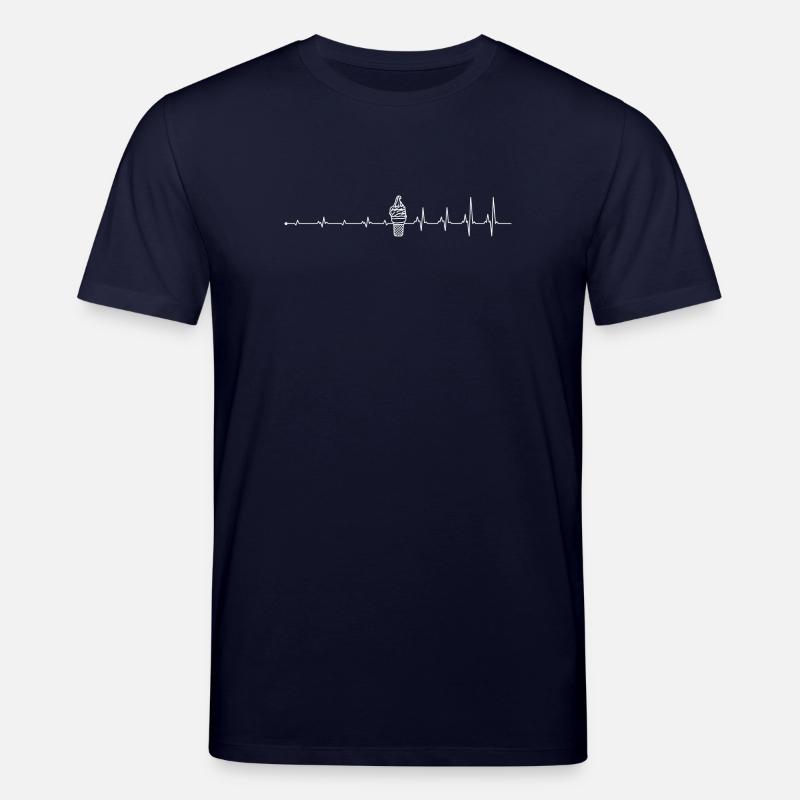 Heartbeat Eiscreme-Liebe - Stanley/Stella Unisex Bio-T-Shirt CREATOR  - Navy