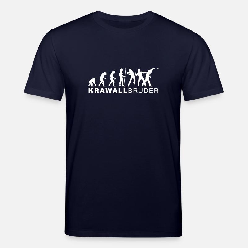 evolution_krawallbruder2 - Stanley/Stella CREATOR Unisex Organic T-Shirt - navy