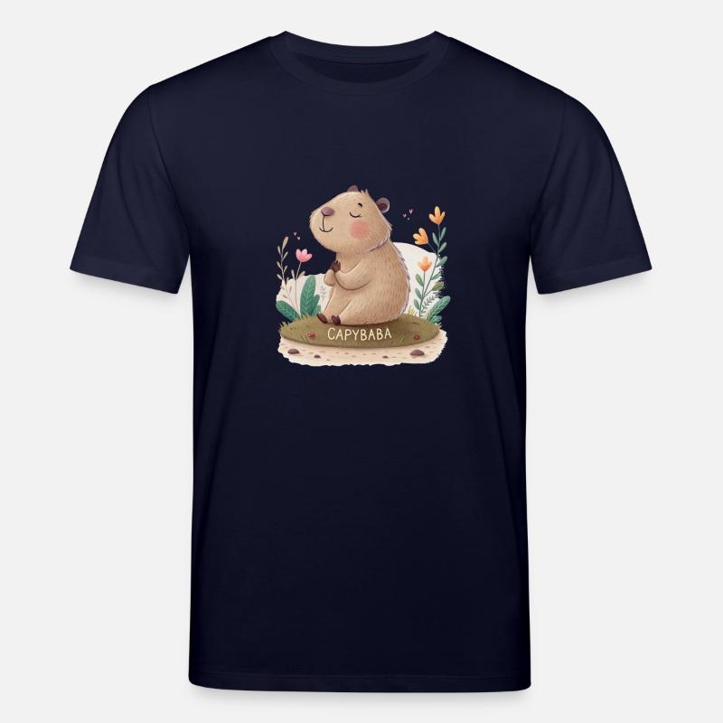 Bababara – Zen mit Kapibara - Stanley/Stella Unisex Bio-T-Shirt CREATOR  - Navy