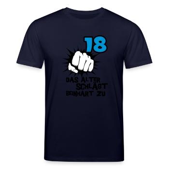 18ème Date de naissance: Age claque Beinhart - T-shirt bio CREATOR Stanley/Stella Unisexe - marine - Devant