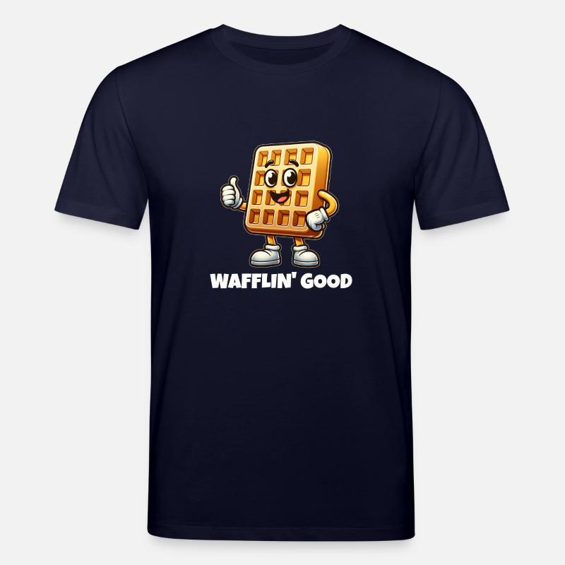Waffelhaft gut - Stanley/Stella Unisex Bio-T-Shirt CREATOR  - Navy