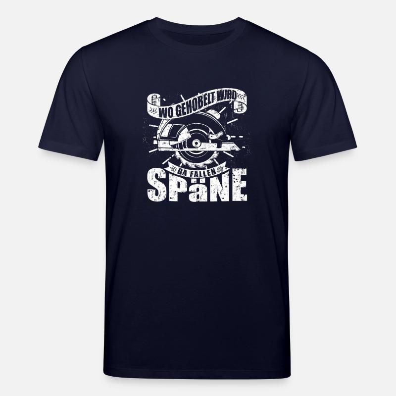 Wo gehobelt wird fallen Späne - Stanley/Stella Unisex Bio-T-Shirt CREATOR  - Navy