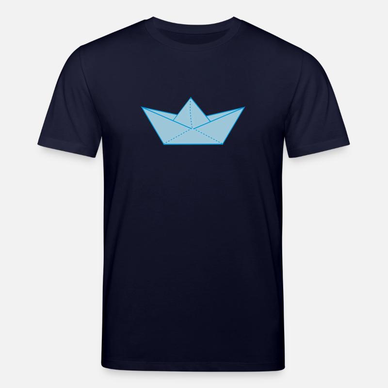 papier origami boot - Stanley/Stella Unisex Bio-T-Shirt CREATOR  - Navy