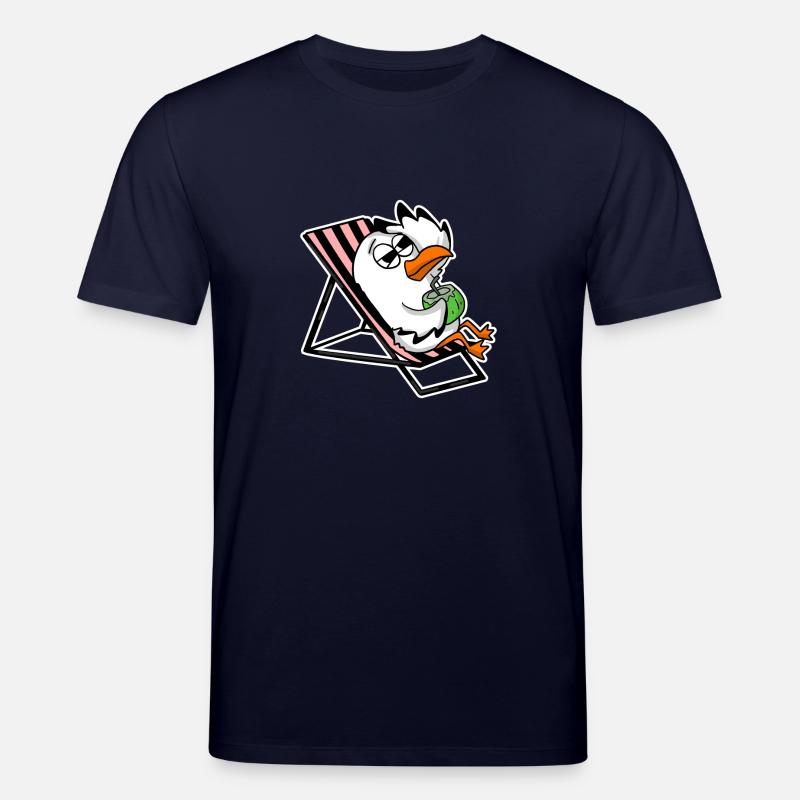 Möwe am Strand - Stanley/Stella Unisex Bio-T-Shirt CREATOR - Navy