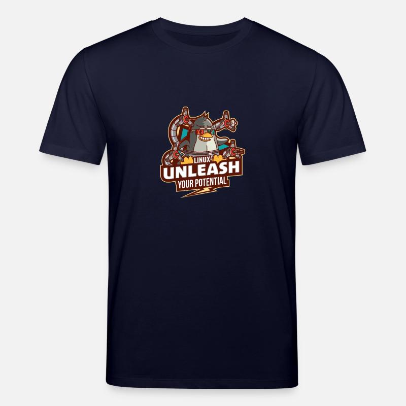Linux entfesseln Sie Ihr Potenzial - Stanley/Stella Unisex Bio-T-Shirt CREATOR - Navy