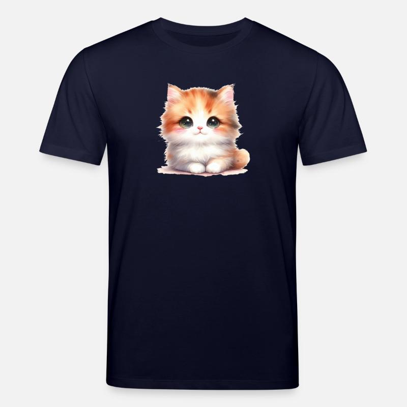 Süße Katze - Stanley/Stella Unisex Bio-T-Shirt CREATOR  - Navy