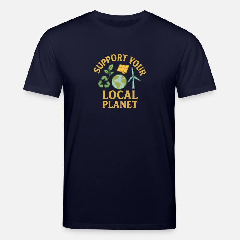 Support Your Local Planet - Stanley/Stella Unisex Bio-T-Shirt CREATOR  - Navy