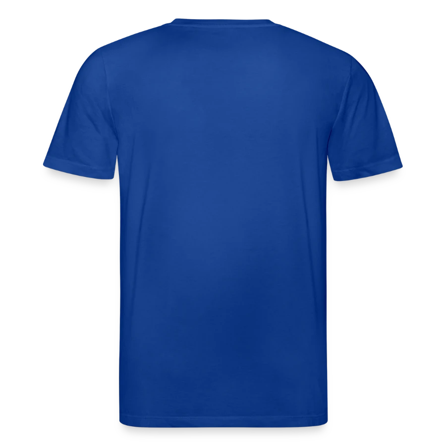 Pisa badge on a stanley/stella creator unisex organic t-shirt, majorelle blue, back