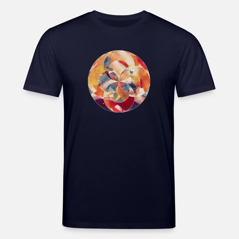 Abstract Circle - Stanley/Stella Unisex Bio-T-Shirt CREATOR  - Navy