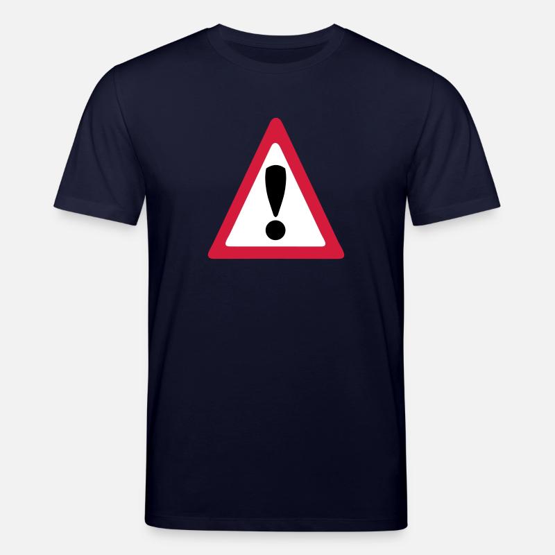 warning sign - Stanley/Stella Unisex Bio-T-Shirt CREATOR  - Navy