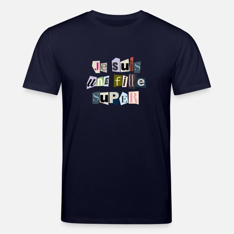 Ich bin ein Super-Mädchen - Stanley/Stella Unisex Bio-T-Shirt CREATOR  - Navy