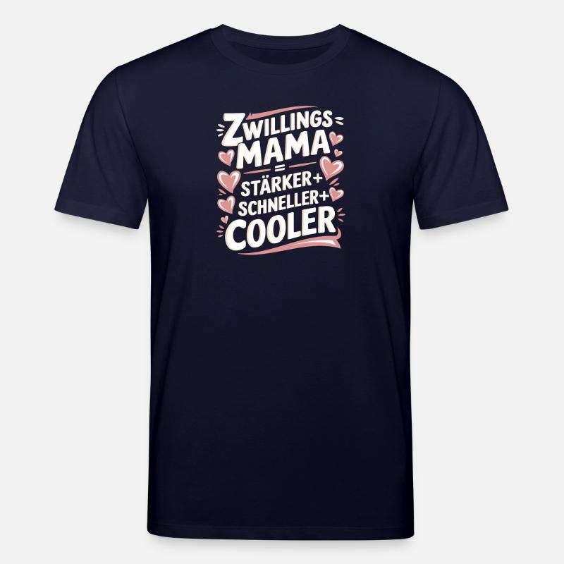 Zwillings Mutter Zwillingsmama Zwillinge Mama - Stanley/Stella Unisex Bio-T-Shirt CREATOR - Navy