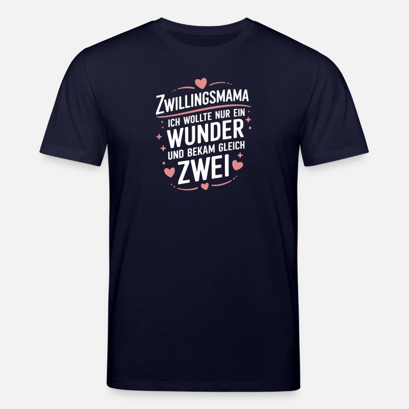 Zwillings Mutter Zwillingsmam - Stanley/Stella Unisex Bio-T-Shirt CREATOR - Navy