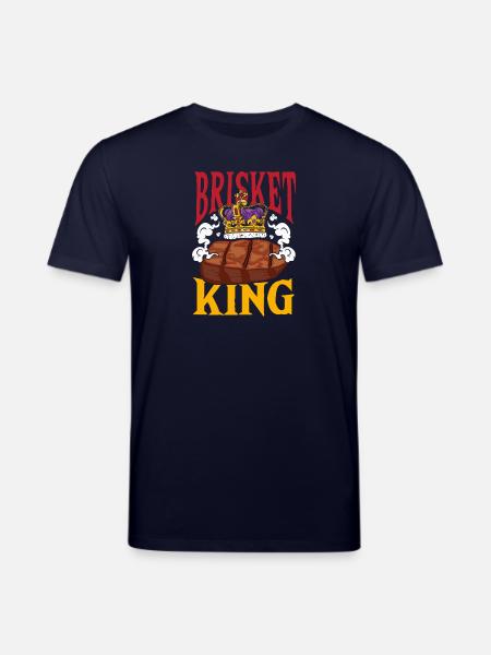 Grillfleisch Geräuchertes Rindfleisch Fleisch - Stanley/Stella Unisex Bio-T-Shirt CREATOR  - Navy