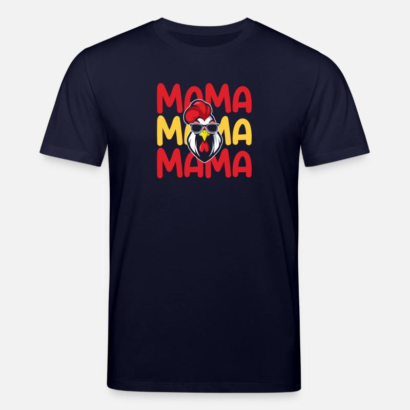 Hahn Mama Mutter Hühner - Stanley/Stella Unisex Bio-T-Shirt CREATOR  - Navy