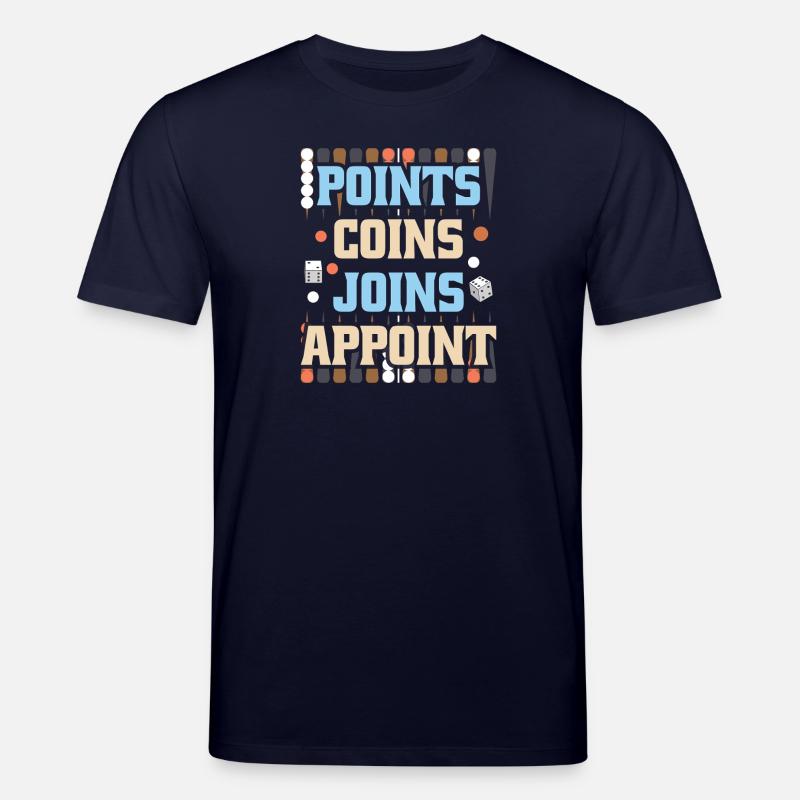 Backgammon Spiel - Stanley/Stella Unisex Bio-T-Shirt CREATOR  - Navy