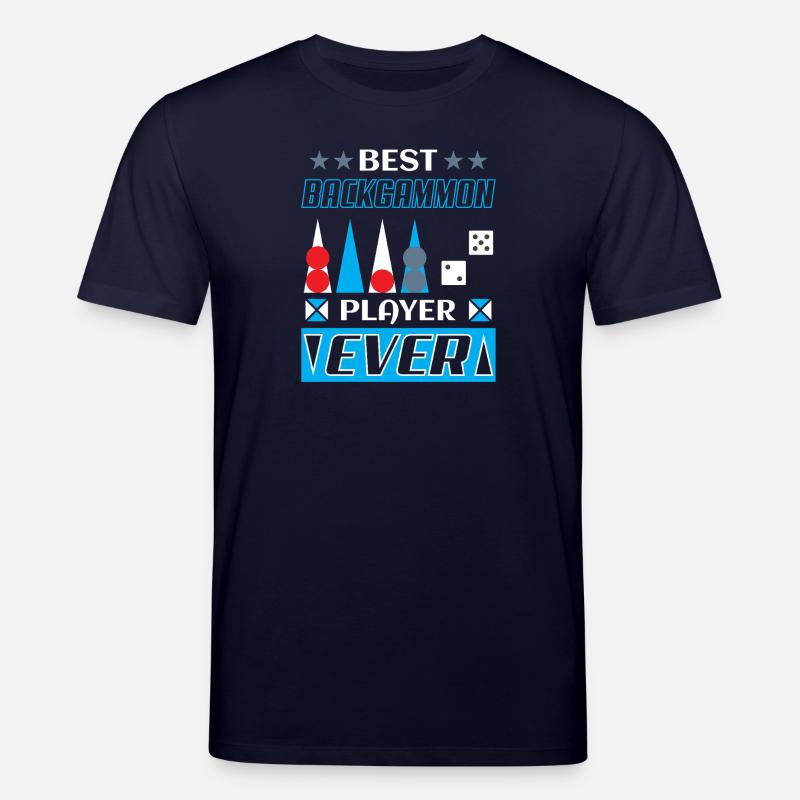 Backgammon Spiel - Stanley/Stella Unisex Bio-T-Shirt CREATOR  - Navy