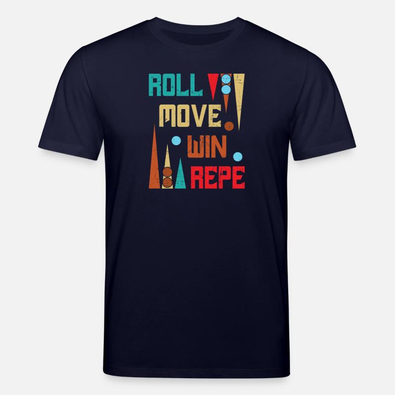 Backgammon Spiel - Stanley/Stella Unisex Bio-T-Shirt CREATOR  - Navy