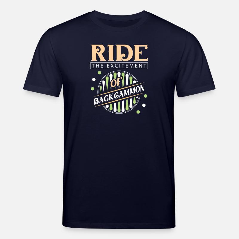 Backgammon Spiel - Stanley/Stella Unisex Bio-T-Shirt CREATOR  - Navy