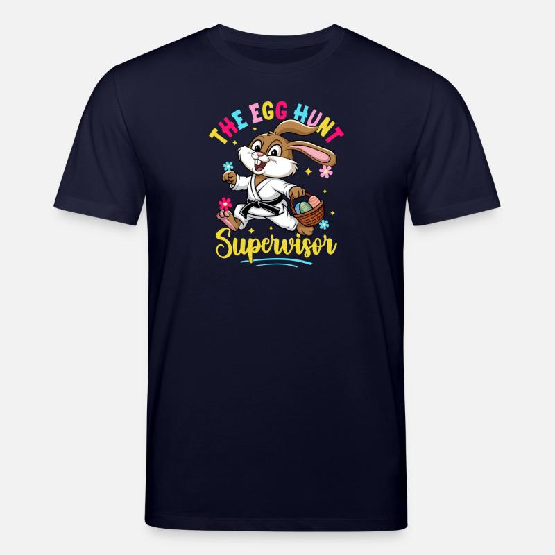 Der Supervisor der Eiersuche - Stanley/Stella Unisex Bio-T-Shirt CREATOR  - Navy