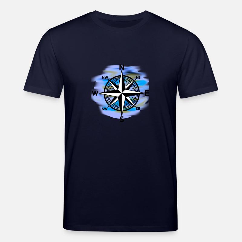 Windrose Kompass maritim Seefahrt - Stanley/Stella Unisex Bio-T-Shirt CREATOR  - Navy