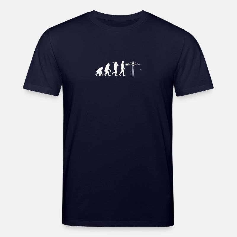 Crane operator Evolution - Stanley/Stella CREATOR Unisex Organic T-Shirt - navy