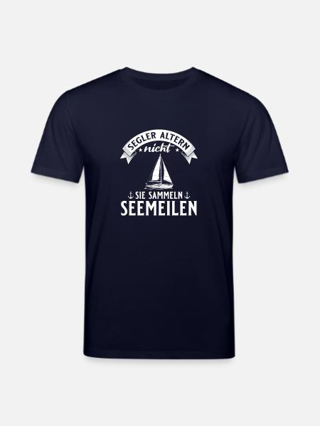 Segler Altern Nicht - Segelboot Kapitän - Stanley/Stella Unisex Bio-T-Shirt CREATOR  - Navy