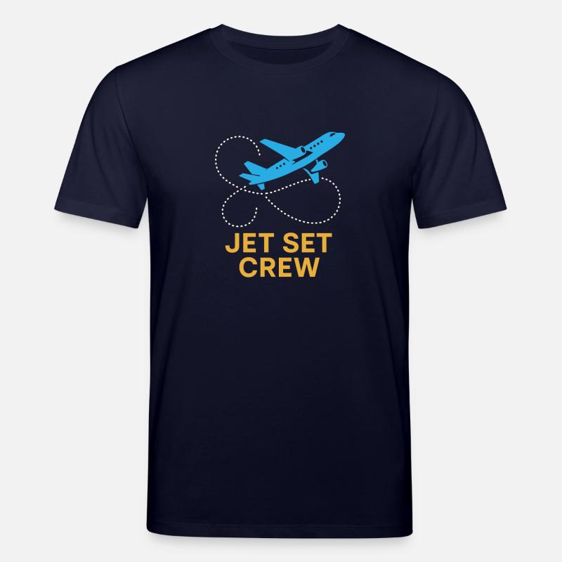 Flugbegleiter Kabinencrew Leben Luftfahrt - Stanley/Stella Unisex Bio-T-Shirt CREATOR - Navy