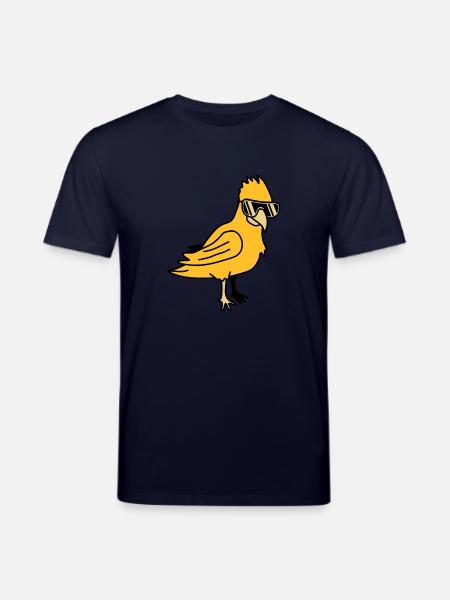 Cool Parrot Bird - Stanley/Stella CREATOR Unisex Organic T-Shirt - navy