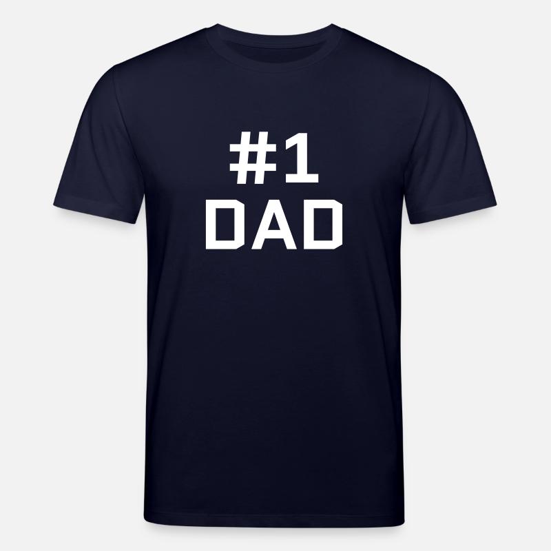 #1 Dad - T-shirt bio CREATOR Stanley/Stella Unisexe - marine