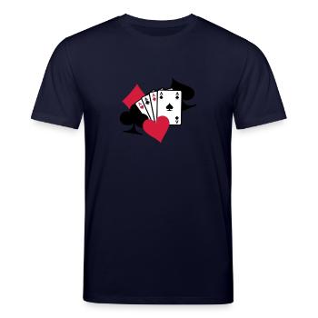 Poker Karten - Stanley/Stella Unisex Bio-T-Shirt CREATOR  - Navy - Vorne