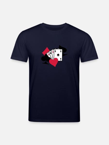 Poker Karten - Stanley/Stella Unisex Bio-T-Shirt CREATOR - Navy