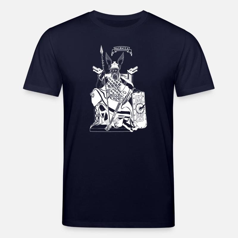 Odin auf Thron weiß - Stanley/Stella Unisex Bio-T-Shirt CREATOR  - Navy