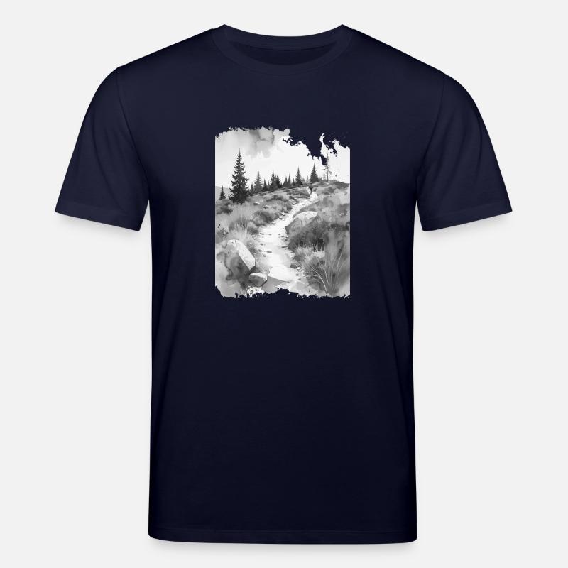 Wanderpfad greysplash - Stanley/Stella Unisex Bio-T-Shirt CREATOR  - Navy