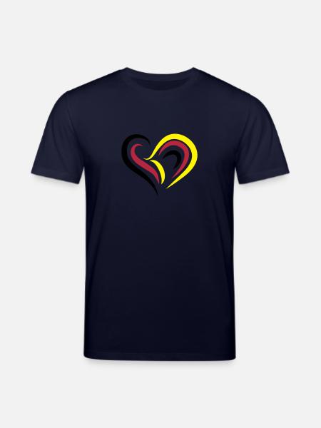 EM2018 DE (Herz) - Stanley/Stella Unisex Bio-T-Shirt CREATOR - Navy