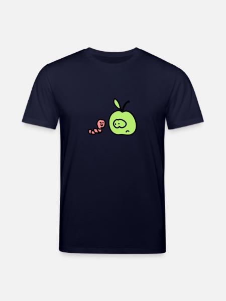 Apfel + Wurm 3 - Stanley/Stella Unisex Bio-T-Shirt CREATOR  - Navy