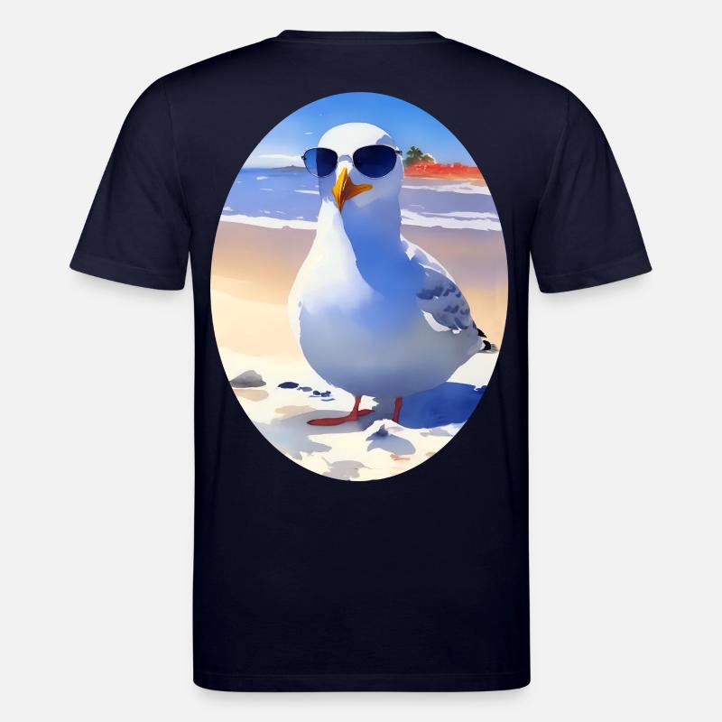 Coole Möwe - Stanley/Stella Unisex Bio-T-Shirt CREATOR  - Navy