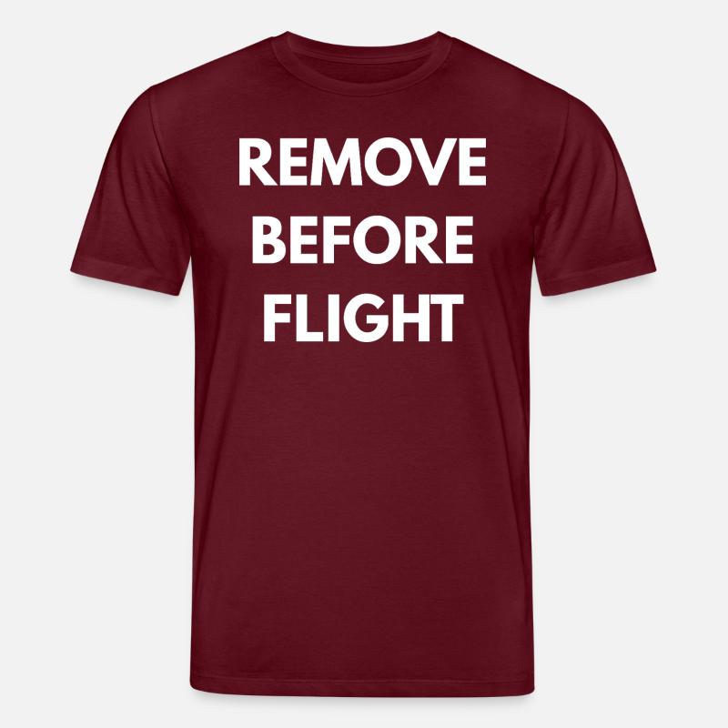 VOR DEM FLUG ENTFERNEN - Stanley/Stella Unisex Bio-T-Shirt CREATOR  - Burgunderrot