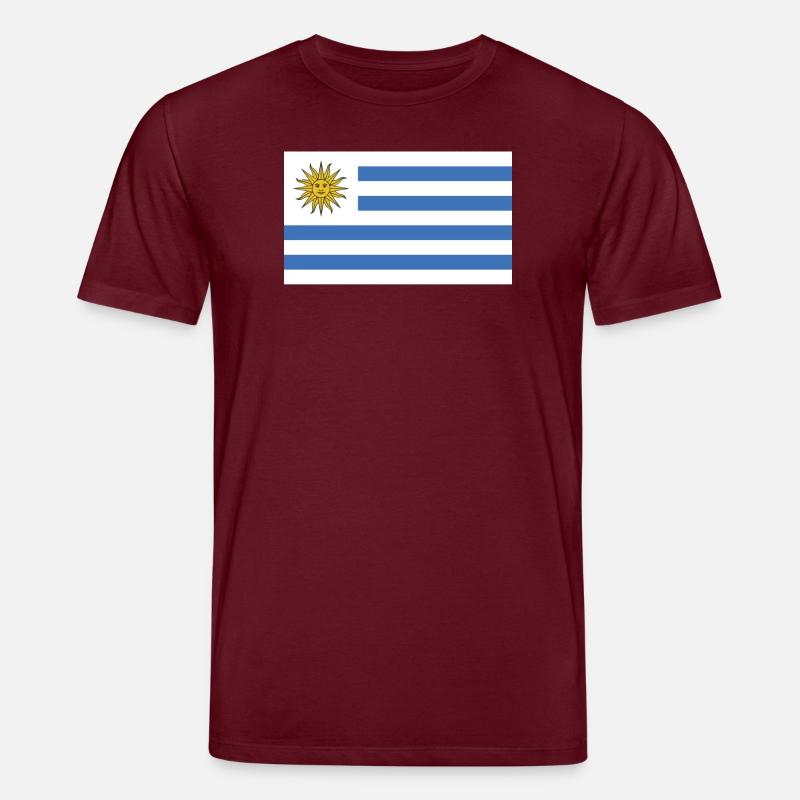 Drapeau national de l’Uruguay - T-shirt bio CREATOR Stanley/Stella Unisexe - bordeaux