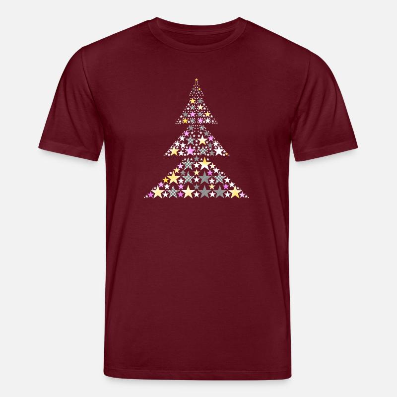 Festlicher Weihnachtsbaum - Stanley/Stella Unisex Bio-T-Shirt CREATOR - Burgunderrot