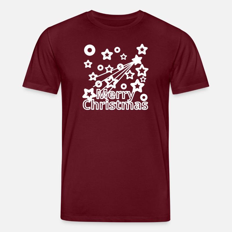 Weihnachtshimmel - Stanley/Stella Unisex Bio-T-Shirt CREATOR  - Burgunderrot