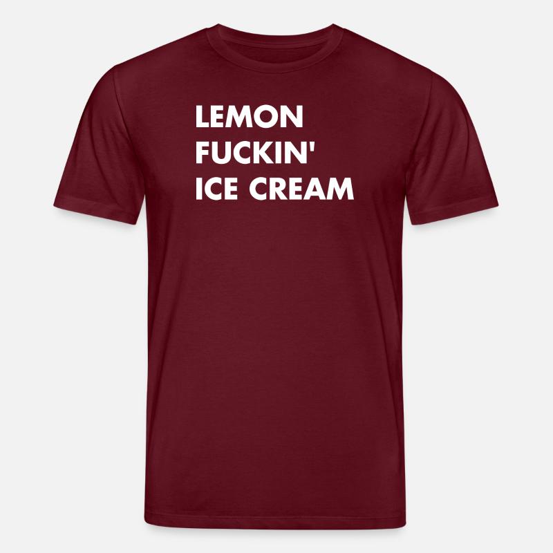 Glace au citron - lettrage blanc - T-shirt bio CREATOR Stanley/Stella Unisexe - bordeaux