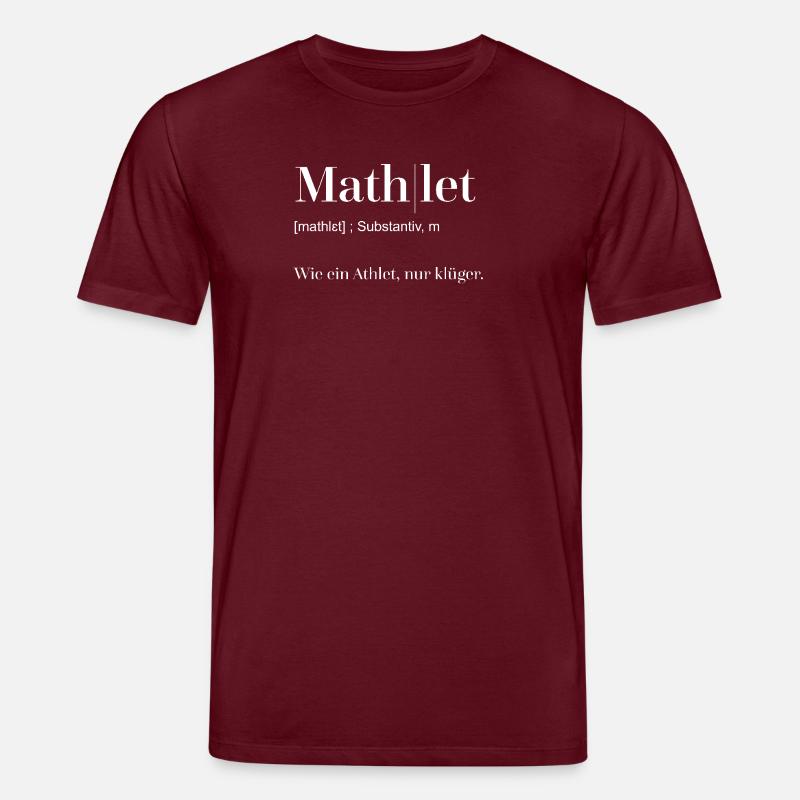 Woerterbuch Mathlet weiß - Stanley/Stella Unisex Bio-T-Shirt CREATOR  - Burgunderrot