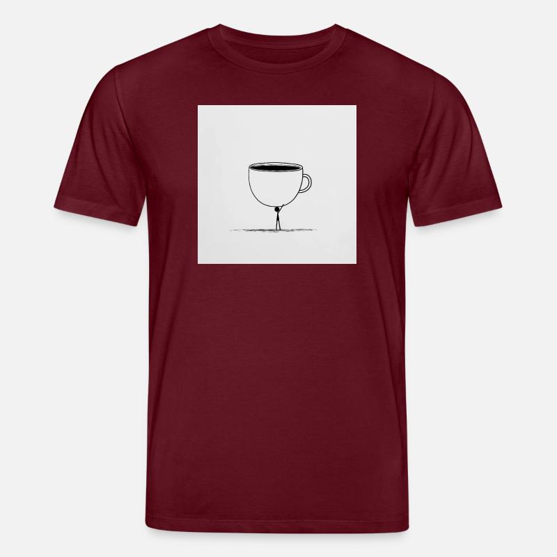 Kaffee? Nur in Eimern, bitte! - Stanley/Stella Unisex Bio-T-Shirt CREATOR - Burgunderrot
